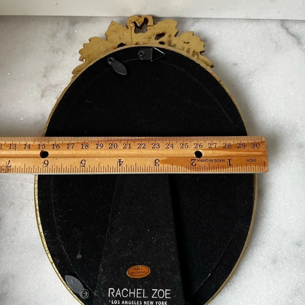 Rachel Zoe Elegant Gold ornate Oval Frame antique style